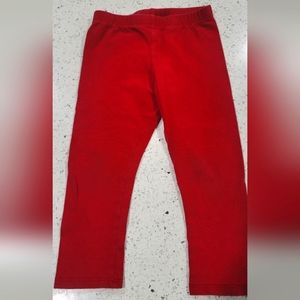 Red leggings